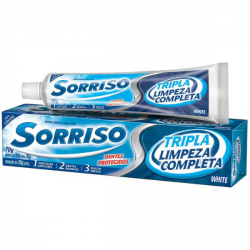 Creme Dental Sorriso Tripla 123 Limpeza Completa 70g