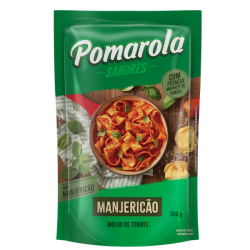 Molho de Tomate POMAROLA Sabores Manjericao Sache 300g