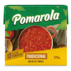 Molho de Tomate POMAROLA Sabor Tradicional TP 520g