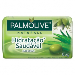 Sabonete Barra PALMOLIVE 85g Hidratação Saudável Aloe e Oliva