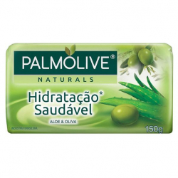 Sabonete Barra PALMOLIVE 150g Hidratação Saudável Aloe e Oliva