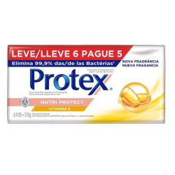 Sabonete Barra PROTEX Nutri Protect Vitamina E 85g Promo 6un c/ Desconto