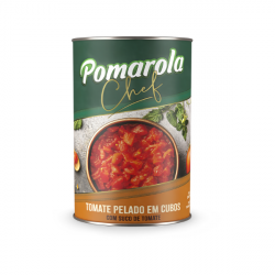 Tomate Pelado Cubos POMAROLA Chef Lata 240/400G