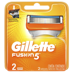 Carga para Aparelho de Barbear GILLETTE Fusion contem 2