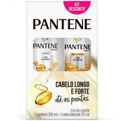 Kit PANTENE Shampoo 350ml + Condicionador Liso Extremo 175ml