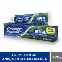 Creme Dental Sorriso Herbal Azul 120g