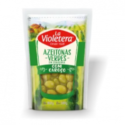 AZEITONA LA VIOLETERA 500G VERDE C/ CAROO SACHE