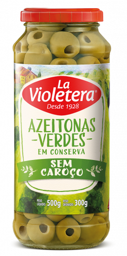 AZEITONA VERDE S/ CAROO 300G LA VIOLETERA POTE