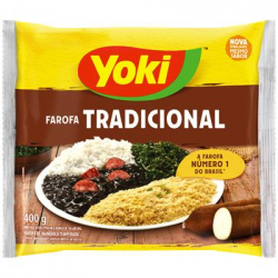 FAROFA YOKI 400G MANDIOCA TEMPERADA