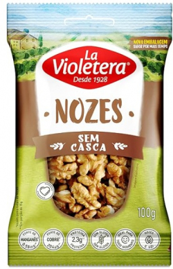 NOZES SEM CASCA LA VIOLETERA 100G PACOTE
