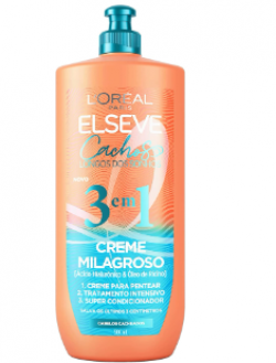 ELSÉVE Creme Milagroso 3 Em 1 L'Oréal Paris Elseve Cachos Longos Dos Sonhos 500Ml