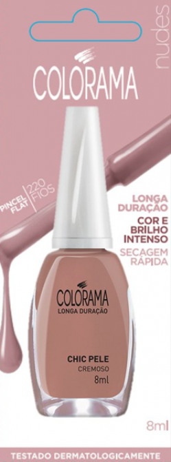 ESMALTE CREMOSO COLORAMA 8ML CHIC PELE