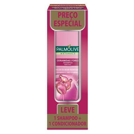 Kit Palmolive Naturals Ceramidas Force Promo 1 Shampoo + 1 Condicionador 350ml