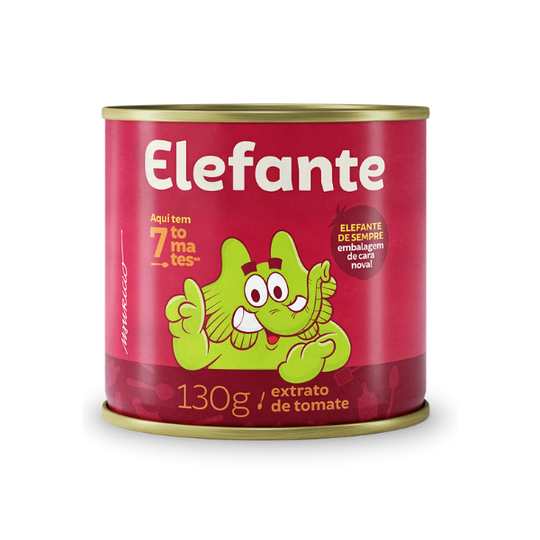 Extrato de Tomate ELEFANTE Lata 130g