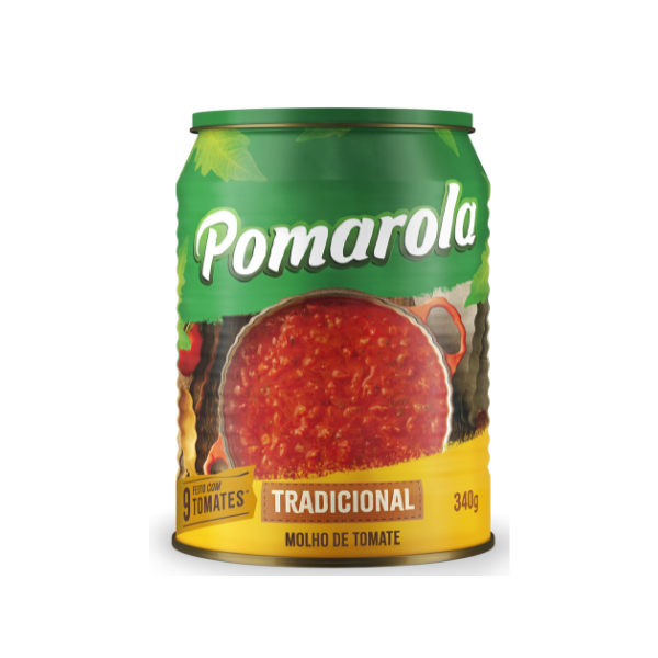Molho de Tomate POMAROLA Tradicional Lata 340g