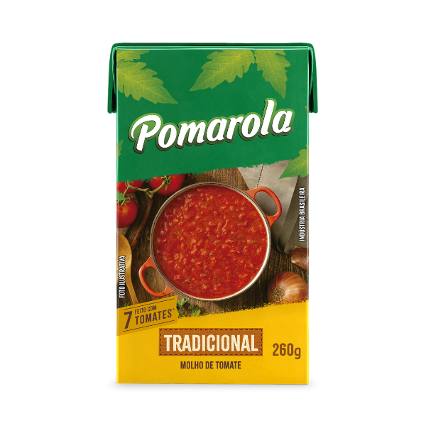 Molho de Tomate POMAROLA Tradicional TP 260g