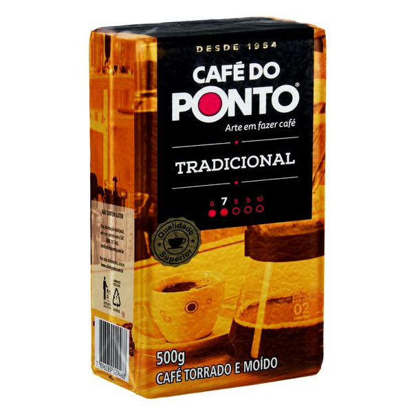Café DO PONTO Torrado E Moído Tradicional a Vácuo 500g - Rommac