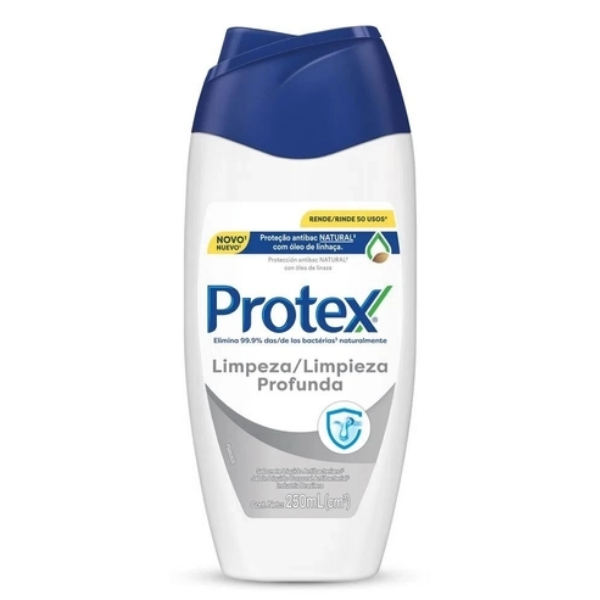 Sabonete Liquido Antibacteriano PROTEX 250ml Limpeza Profunda