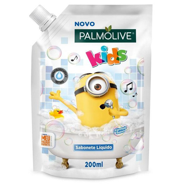 Sabonete Lquido Infantil PALMOLIVE Kids Minions 200ml Refil
