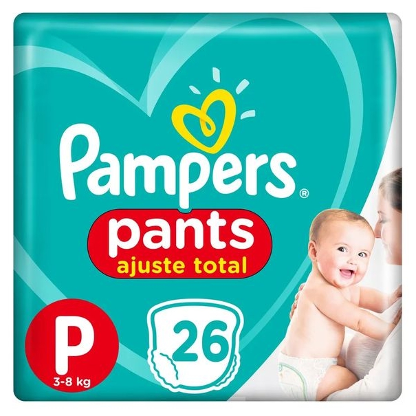Fralda Descartavel Infantil PAMPERS Pants Tamanho P com 26 Unidades