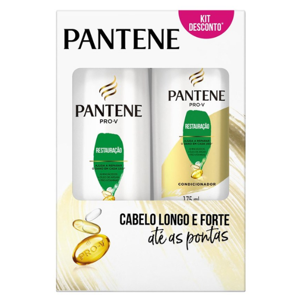 Kit PANTENE Shampoo 175ml + Condicionador Restaurao 175ml