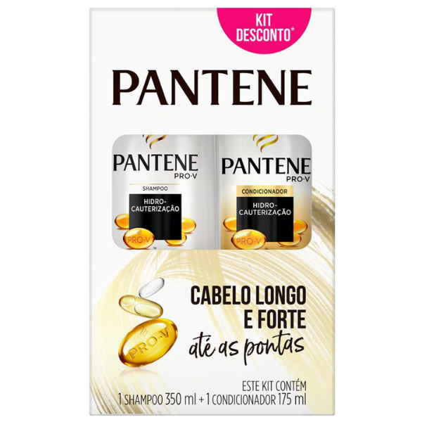 Kit PANTENE Shampoo 175ml + Condicionador Hidrocauterizao 175ml