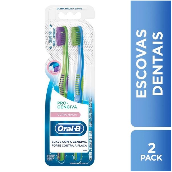 Escova Dental ORAL-B Pro Gengiva Indicator com 2 Unidades