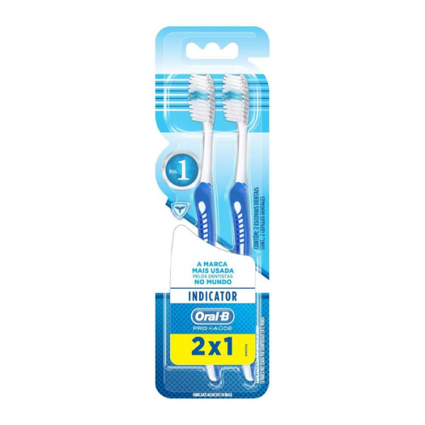Escova Dental Oral-B Indicator - Plus 40 - 2 Unidades