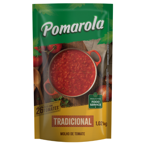 Molho de Tomate Pomarola Tradicional Sach 1,02KG