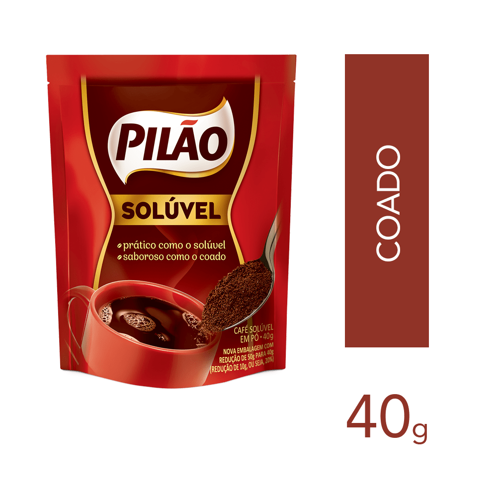CAFE PILAO SOLUVEL 40G EM PO SACH