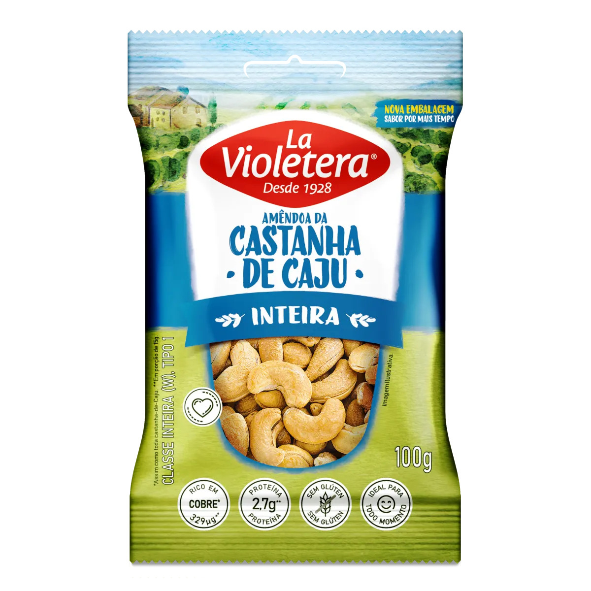 CAST CAJU LA VIOLET 100G NAT/INTEIRA