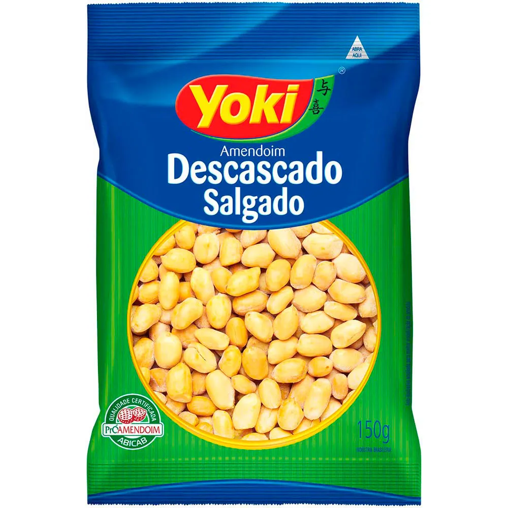 AMENDOIM DESCASCADO YOKI 150G SALGADO