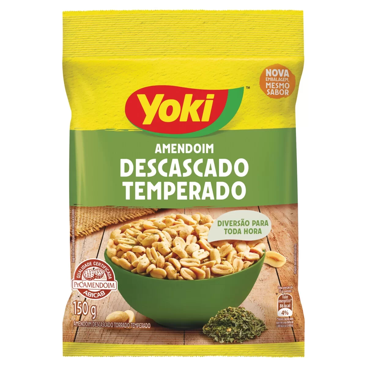 AMENDOIM DESCASCADO YOKI 150G TEMPERADO