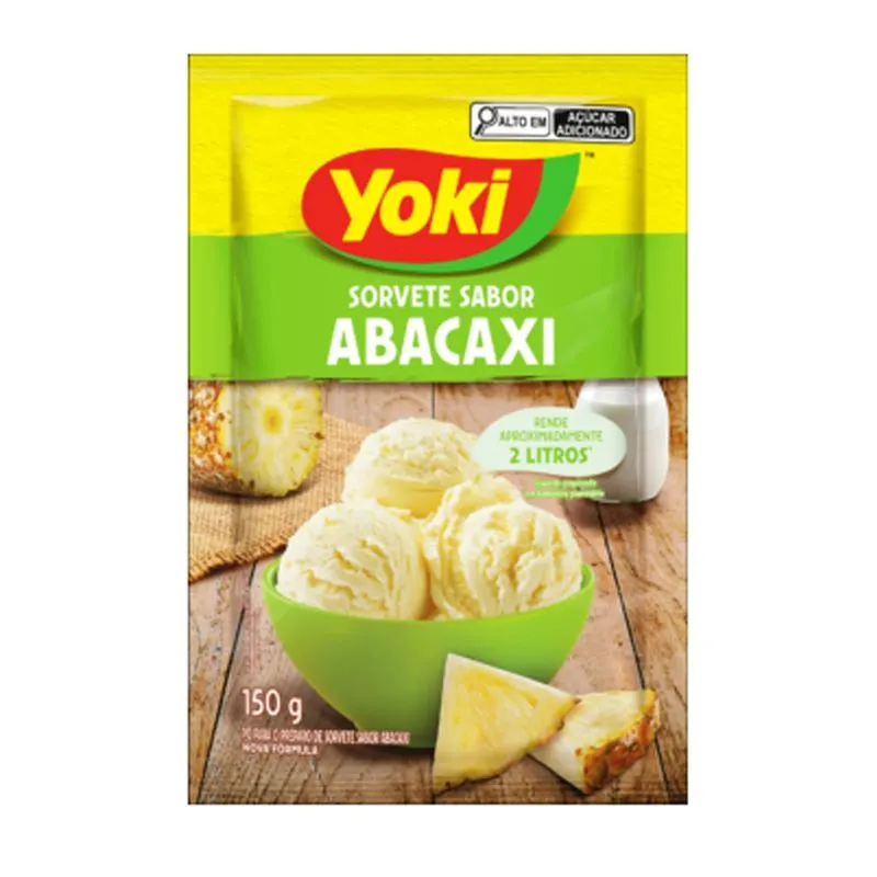 PO P/SORVETE YOKI 150G ABACAXI