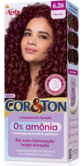 COLOR COR & TON SEM AMONIA 6.26 MARSALA